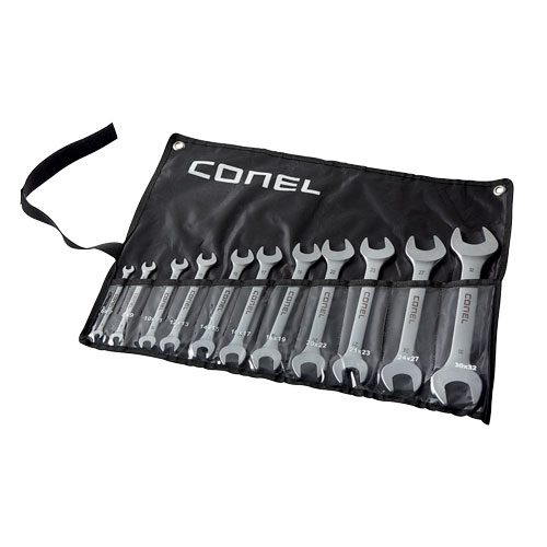 CONEL TOOLS sada oboustranných plochých klíčů 11dílná CONEL TOOLS sada oboustranných plochých klíčů 11dílná